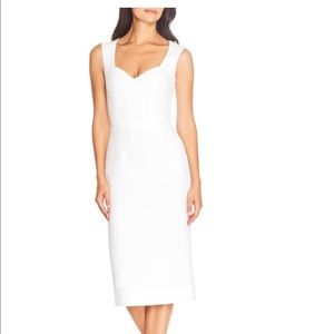 Dress the population white cocktail dress